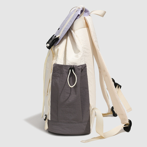 Color Block <b>Drawstring</b> <b>Backpack</b> Water Resistant Casual Outdoor Sports School Travel Daypack - Product Image 4