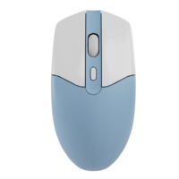 Ratón Óptico Inalámbrico Silencioso Banda, Ergonómico, 800-1600 DPI, Retroiluminación RGB Conmutable, Ratón para Juegos para PC, Uso en Oficina y Negocios