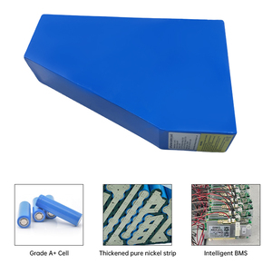 แบตเตอรี่ทรงสามเหลี่ยมแบบกันน้ำ IP65 52V 30Ah/24Ah พร้อมระบบ <span class=keywords><strong>BMS</strong></span> สำหรับจักรยานไฟฟ้า ใช้ในวันฝนตก สำหรับธุรกิจส่งอาหาร - Product Image 2