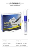 Marqueur effaçable à sec réutilisable non toxique stylo tableau blanc rechargeable à l'encre en plastique noir et rouge pour l'école et le bureau