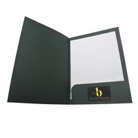 Carpeta de Presentación Profesional Negra Tamaño A4/A5, Papel de Lujo con Detalles Metálicos, Impresión UV, Promoción Empresarial, OEM, Anual