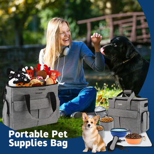 حقيبة ظهر للسفر للحيوانات الأليفة مناسبة لحقيبة سفر طعام الكلاب جيب متعدد الوظائف مناسب للكلاب والقطط في عطلة نهاية الأسبوع - Product Image 5