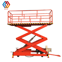 Plateforme élévatrice mobile hydraulique à batterie, type ciseaux, 4m, 6m, 8m, 15m, 10m