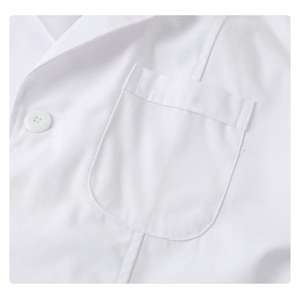 Vente en gros de blouses de laboratoire à manches courtes pour femmes blouses de laboratoire de haute qualité en coton et polyester uniforme d'infirmière médecin blanc pur - Product Image 4