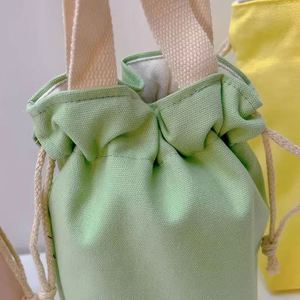 Pochette isotherme portable personnalisée en toile avec cordon de serrage, motif lettres, sac de rangement pour tasse et mug, housse de protection - Product Image 4