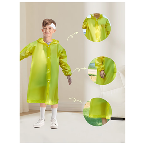 הסיטונאי ילדים בחוץ לוגו מותאם אישית נסיעות רשמיש באיכות גבוהה נייד ללבוש גשם נייד - Product Image 2