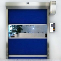 Puerta Rápida Automática de Alta Velocidad con Acabado Industrial Estándar ISO para Cuarto Limpio