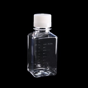 Botella de Cultivo Cuadrada ODM de 250 ml, Graduada, de Alta Transmitancia de Luz, Botella de Reactivo de Laboratorio - Product Image 2