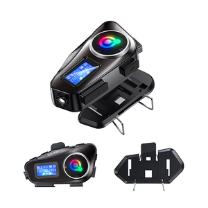 Nouveau système d'intercom pour casque de moto Q58 Max ABS avec écran LCD, éclairage LED, étanche, réduction du bruit, portée jusqu'à 500 m - Product Image 1