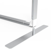 Support de bannière rectangulaire pliable sans outil en aluminium ADMAX avec bande lumineuse LED, portable pour exposition, salon professionnel, publicité