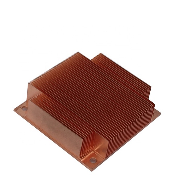 Custom Copper Skiving Heat Sink High Precision CNC Machining Fin Heat Sink