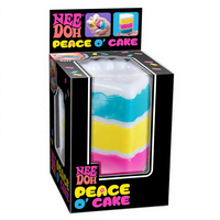 Tranche de gâteau sensorielle en silicone TPE souple, jouet anti-stress à presser, jouet de bureau pour adultes et adolescents unisexe
