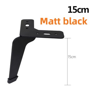 Kaki Furnitur Baja Hitam Matte Modern |   Penyangga Minimalis untuk Sofa, Meja <span class=keywords><strong>TV</strong></span> & Lemari Kamar Mandi |   Perlengkapan <span class=keywords><strong>DIY</strong></span> Mewah Sederhana - Product Image 1