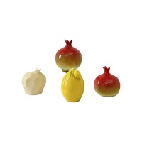 Vase hydroponique en céramique haut de gamme citron grenade vert radis petit ornement de table pour salon bureau bureau Art déco