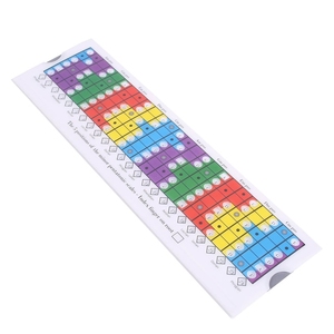 ไม้บรรทัดสเกลกีตาร์สีสันสดใสสำหรับขายส่ง อุปกรณ์การสอนดนตรีในห้องเรียนสำหรับนักเรียน - Product Image 1