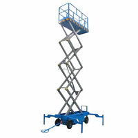 Plateforme élévatrice hydraulique électrique autopropulsée à ciseaux 6m 8m pour l'installation de climatiseurs avec certification CE