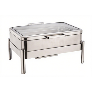 Réchaud durable de bonne qualité en acier inoxydable avec couvercle en verre pour hôtels de luxe restaurants mariages fêtes - Product Image 4