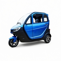 Nouveau tricycle électrique LEO E3 entièrement fermé pour les trajets quotidiens, avec moteur à moyeu arrière, 3 vitesses, 60V, trois places, 1500W