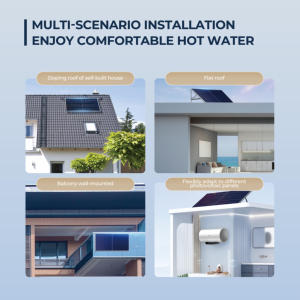 Chauffe-<span class=keywords><strong>eau</strong></span> <span class=keywords><strong>solaire</strong></span> PV DHW 60L 80L mural hybride DC AC à énergie <span class=keywords><strong>solaire</strong></span> électrique - Product Image 5
