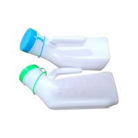 Pot de nuit lumineux épaissi grande capacité pour homme avec couvercle, bouteille à uriner pour adulte à large ouverture en blanc/bleu/vert