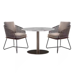 Modern Weather-resistant Aluminum <b>Outdoor</b> <b>Side</b> <b>Table</b> Set for Hotel Garden Poolside Villa hotel Patio Use dining <b>table</b> - Product Image 1