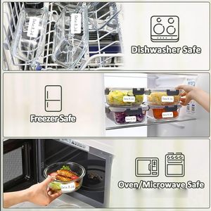 Étiquettes autocollantes Lrogoe 1x2 pouces rectangulaires blanches laminées pour l'organisation et le stockage des aliments - Product Image 5
