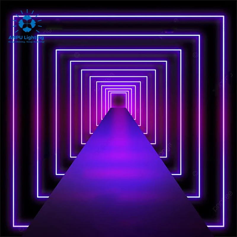 Outdoor RGB LED Model Ambience Lamp Large Landscape Waterproof Colorful Square Light for Park Decorative IP65 Rating
