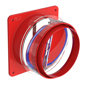 Válvula de Retención para Campana Extractora de Cocina Seshun, ABS Rojo, 150 mm, Universal, para Conducto de Extracción de Humo, Prevención de Olores - Product Image 1