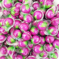 2026 Nieuwe Trend Custom 4D Popping Gummy Candy 200 stuks Halal Zoete Mini Oogbol Gummies in Fruitige Smaak Fruitbal Vorm voor Kinderen