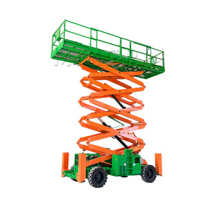 Plataforma Elevadora de Tijera Autopropulsada Mingpaijinggongjixie de 13 m, Diésel Eléctrica, Todoterreno, para Trabajos Aéreos y Construcción - Product Image 2