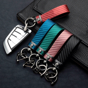 <span class=keywords><strong>Llavero</strong></span> Premium Forrado en Cuero, Elegante <span class=keywords><strong>Llavero</strong></span> para Auto con Hebilla de Aleación de Zinc - <span class=keywords><strong>Llavero</strong></span> Creativo para Hombres y Mujeres - Product Image 1