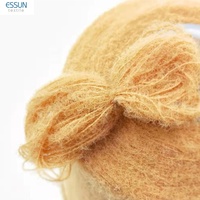 Hilo de imitación de Alpaca Nm12 0,9, pluma de pelo rizado de nailon opaco, de lujo para tejer suéteres y chaquetas, 100% cm, nuevo