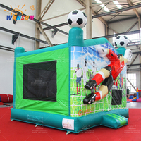 WINSUN Maison de rebond gonflable à thème de football pour enfants commerciale Château gonflable Maison de rebond pour événement de fête