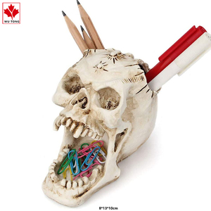 Statuetta in Resina per Decorazione di Halloween, Ornamento Fatto a Mano Ecologico Personalizzabile, Portapennelli per Trucco - Product Image 5
