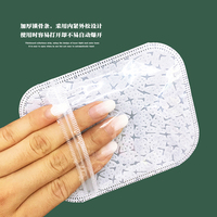Sac en tissu non tissé transparent blanc en gros pour accessoires, sac à fermeture éclair
