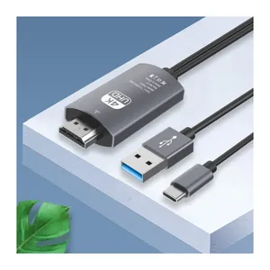 אבטחת איכות גבוהה מהירות 4K 60Hz HDMI כבלים עבור טלוויזיה, מוסמך USB סוג C כדי כבל HDMI עבור HDTV