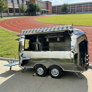 Mobile Kitchen Food Trailer Fast Food Truck <b>BBQ</b> Pit Coffee Cart Concession Trailer Fully Equipped Custom Design Food Trucks - Product Image 3
