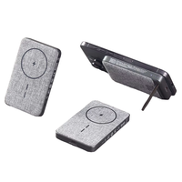 Chargeur sans fil magnétique 10000mAh 3-en-1 PD à charge rapide Type-C, support portable ultra-fin, batterie externe pour téléphones mobiles
