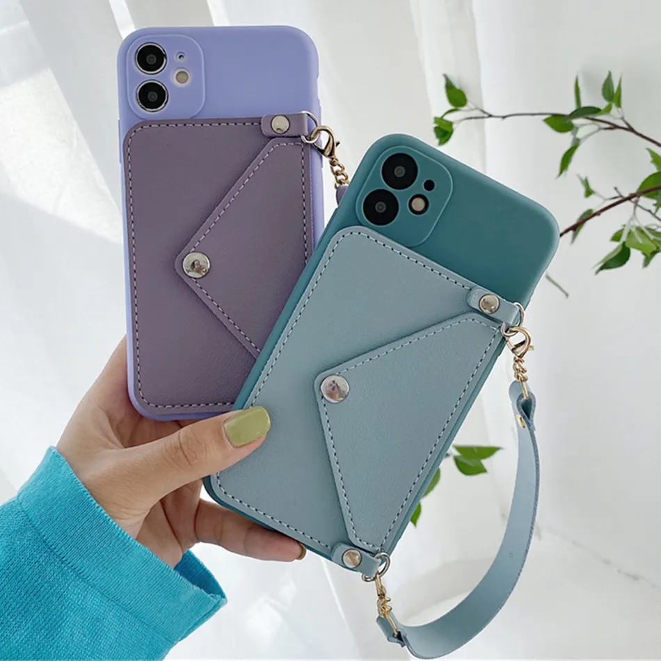 Leather wallet bag 2022 Luxury Newest TPU Mobile Accessories Back Cover Phone Case For Iphone 11 12 13 Pro Max 7 8 puls X XS XR