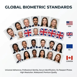 Impression de <span class=keywords><strong>photos</strong></span> d'identité professionnelles <span class=keywords><strong>en</strong></span> <span class=keywords><strong>ligne</strong></span>, service d'impression micro-jet 12 couleurs pour <span class=keywords><strong>photos</strong></span> de passeport, de visa, de permis et d'identité - Product Image 1