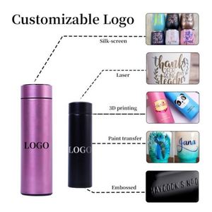 500ml Vacuum Insulated Stainless Steel Intelligent Temperature Water Bottle BPA Free Keep Warm <b>Smart</b> Bottle - Product Image 4