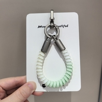 Farbverlauf-Telefonkabel-Schlüsselanhänger, Handy-Lanyard, Dekorativer Artikel, Niedliches Taschen-Accessoire, Anti-Verlust-Seil-Anhänger
