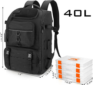 Free Sample Landing NEW Jiayuan Waterproof Polyester 20L-30L Soft <b>Fishing</b> <b>Tackle</b> Storage Backpack Lure Box 3kg-5kg Ocean <b>Fishing</b> - Product Image 1