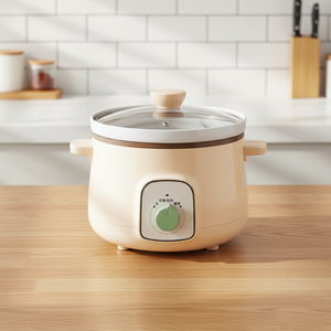 mcdou Source Factory <span class=keywords><strong>Mijoteuse</strong></span> électrique ronde 3 QT en céramique pour riz, soupes et congee - Product Image 6