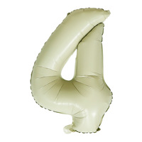 Ballon numérique en forme de cœur, d'étoile et d'amour de 32 pouces, couleur crème, blanc, caramel, chocolat, pour la fête prénatale, vente en gros