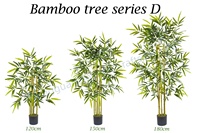 Plante artificielle en bambou vert réglable Bossion pour l'intérieur et l'extérieur, 150 cm, faux arbre en bambou