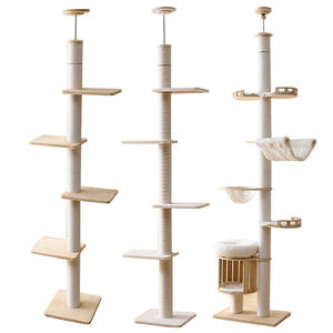 OEM ODM Multi-strato di legno solido Tianzhu torre gatto albero moderno altezza regolabile per il natale di Halloween grande albero gatto giocattoli per animali domestici - Product Image 4