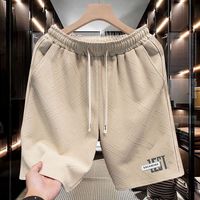 Pantalones Cortos Deportivos de Playa para Hombre, de Verano, de Secado Rápido, Delgados, Holgados, con Cintura Elástica de Seda de Hielo, Talla Joker, Casuales, con Diseño Jacquard, Personalizados OEM