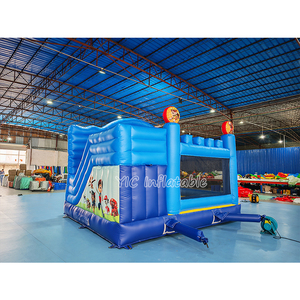 Thương mại Paw tuần tra <span class=keywords><strong>Inflatable</strong></span> Bouncer phim hoạt hình trẻ em nhảy lâu đài Paw <span class=keywords><strong>Dog</strong></span> <span class=keywords><strong>Inflatable</strong></span> Combo Bouncer với trượt cho Đảng - Product Image 6