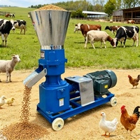 Granulateur d'aliments pour animaux Modèle 300 pour l'Afrique, machine durable de traitement des aliments pour bétail, volailles et porcs, pour maïs et paille